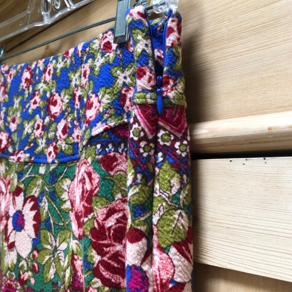 Anthropologie Maeve Sheffield Multicolor Floral Pencil Skirt Size 10 - Picture 8 of 14